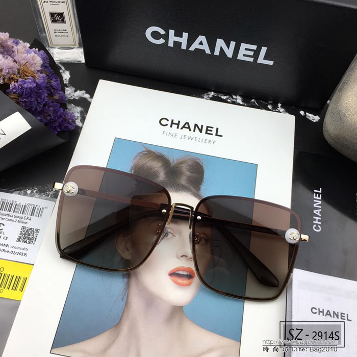 CHANEL香奈兒 2018新款 小香太陽鏡 PC鏡架 遮擋有害光線防輻射 2914S  lly1712